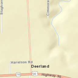 Deerland Florida Street Map