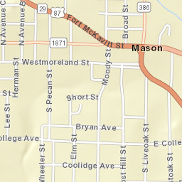 Fort McKavitt Street, Mason, TX 76856 Street Map