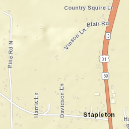 Stapleton Alabama Street Map