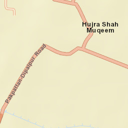 Hujra Shah Muqeem Street Map