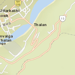 Uttarkashi Street Map