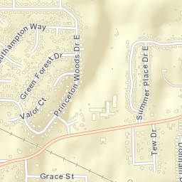 Princeton Woods Alabama Street Map