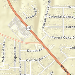 Forest Highlands Alabama Street Map