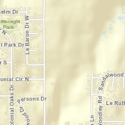 Lebaron Woods Alabama Street Map