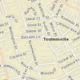 Toulminville Alabama Street Map