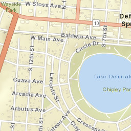 De Funiak Springs Florida Street Map