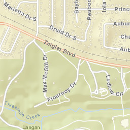 Deerwood Alabama Street Map