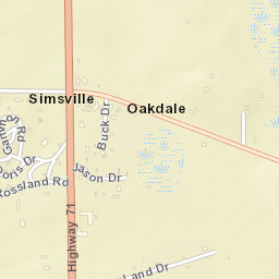 Oakdale Florida Street Map