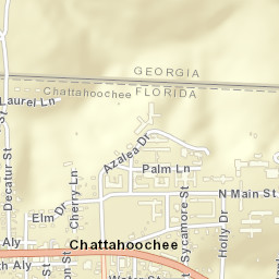 Chattahoochee Florida Street Map