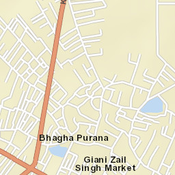 Bagha Purana Street Map