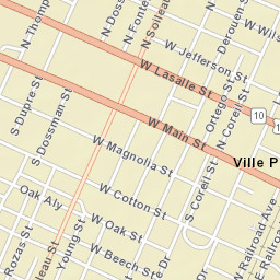 200 Court Street, Ville Platte, LA 70586, USA Street Map