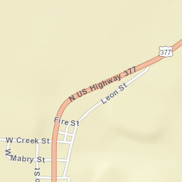 U.S. 377, London, TX 76854, USA Street Map