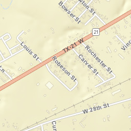 1819 State Highway 21 West, Bryan, TX Street Map