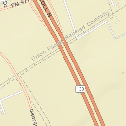 TX-130 Georgetown TX 78626 Street Map