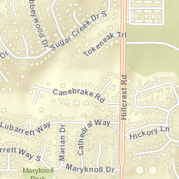 Canebrake Alabama Street Map