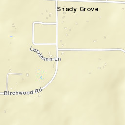 Shady Grove Florida Street Map