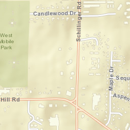 Cottage Hill Estates Alabama Street Map