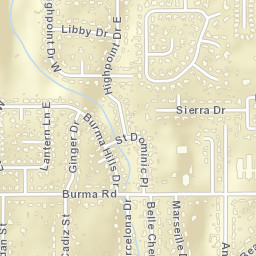 Burma Hills Alabama Street Map