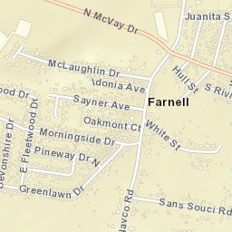 Farnell Alabama Street Map