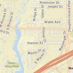 Neshota Alabama Street Map