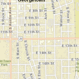116 West 8th Street, Georgetown, TX Street Map