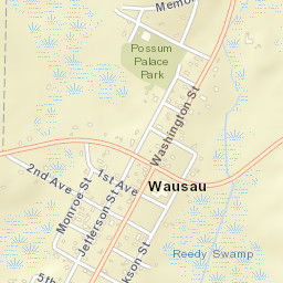 Wausau Florida Street Map