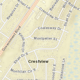 Crestview Alabama Street Map