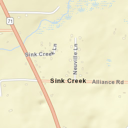 Sink Creek Florida Street Map
