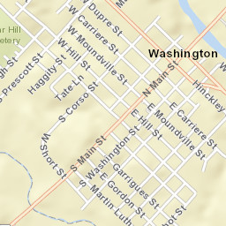 Main Street, Washington, LA 70589, USA Street Map