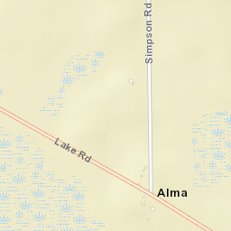 Alma Florida Street Map