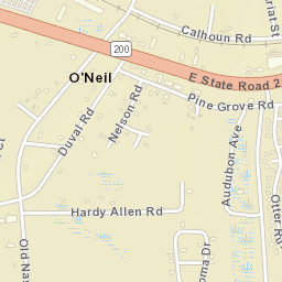 O'Neil Florida Street Map