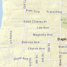 Daphne Alabama Street Map