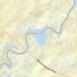 Muscogee Florida Street Map