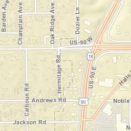 Suburban Heights Alabama Street Map