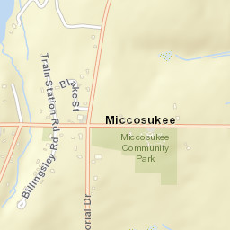 Miccosukee Florida Street Map