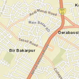 Dera Bassi Street Map