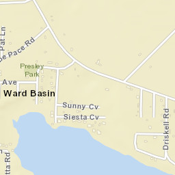 Ward Basin Florida Street Map