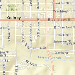 Quincy Florida Street Map