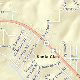 Santa Clara Florida Street Map