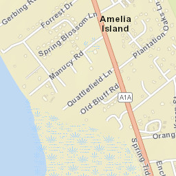 Amelia City Florida Street Map