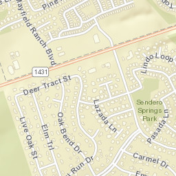 3003 Sendero Springs Drive Round Rock Street Map