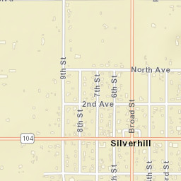 Silverhill Alabama Street Map