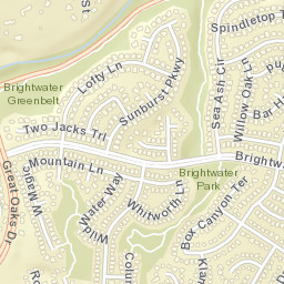 Brightwater Boulevard Round Rock TX Street Map