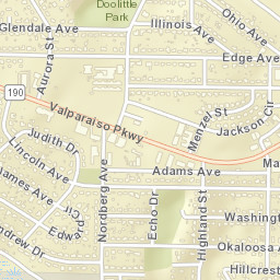 Valparaiso Florida Street Map