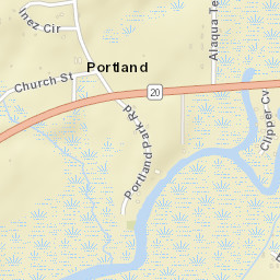 Portland Florida Street Map