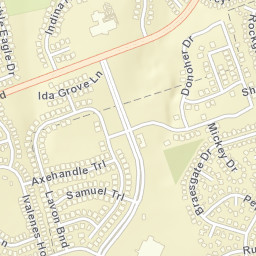 9605-9609 Indina Hills Drive Austin TX Street Map