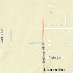 Laurendine Alabama Street Map