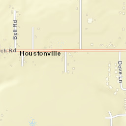 Houstonville Alabama Street Map