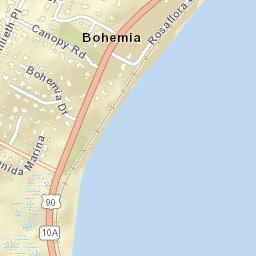 Bohemia Florida Street Map