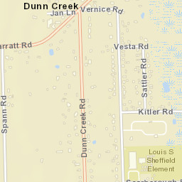 Dunn Creek Florida Street Map